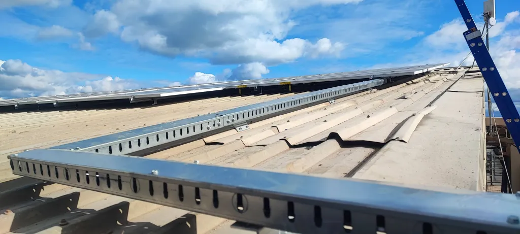 OptiMount cable tray at KyValley Waaia Dairy Farm